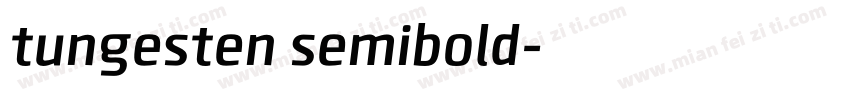 tungesten semibold字体转换